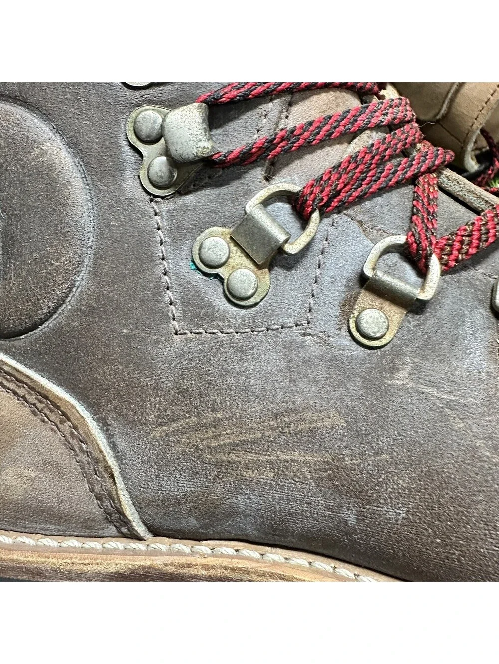 Vintage Vasque Leather Mountaineering Hiking Boots MADE IN USA Women’s Size 7A